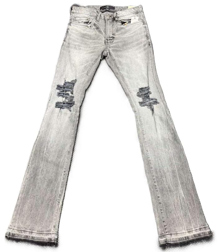 Jordan Craig Mens Martin Stacked Jeans Smoked Grey Color 98% Cotton 2% Elastane Streetwear Style JTF2294