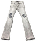 Jordan Craig Mens Martin Stacked Jeans Smoked Grey Color 98% Cotton 2% Elastane Streetwear Style JTF2294
