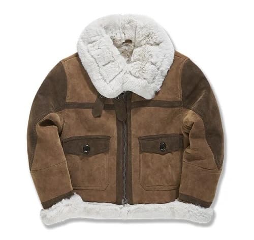 Jordan Craig Kid's Bomber Jacket Shearling Brown