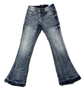 Jordan Craig Kids Stack Jeans, Aged WASH Color, 99% Cotton 1% Elastane, CASUALWARE Style(JTF205K)