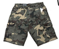 Jordan Craig CAMO Cargo Shorts Mens Woodland Color 100% Cotton Streetwear Style(4461C)