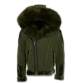 Jordan Craig Men EL Jefe Shearling Moto Jacket (Black Coffee)