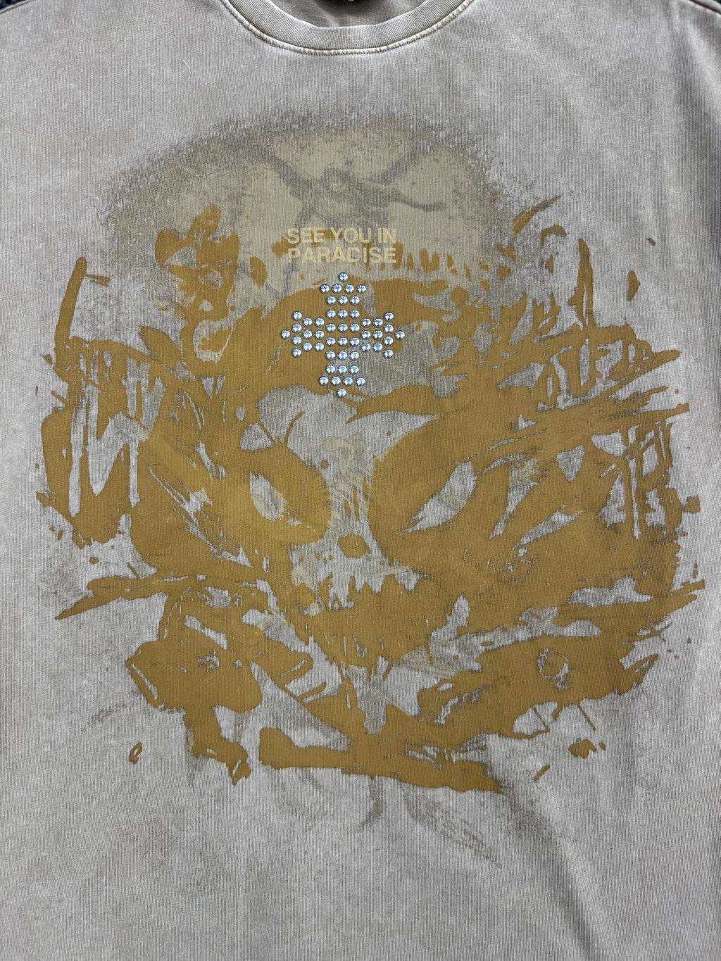 See You in Paradise Mens T-Shirt Desert Color Graphic Print Silicon Heat Transfer 100% Cotton Style(9192A)