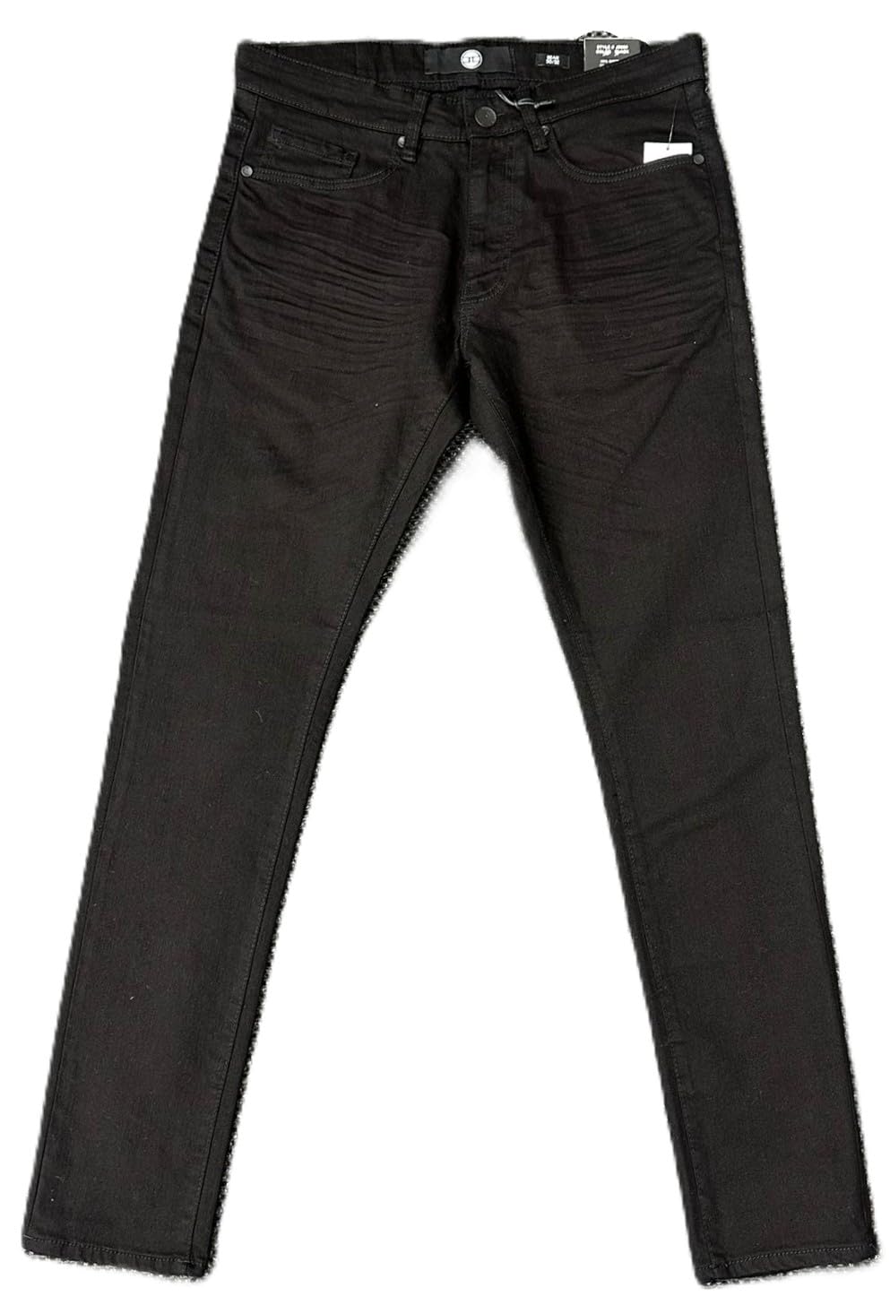 Jordan Craig Sean Fit Men's Slim Tapered Jeans, Black, Cotton Blend(JS990)