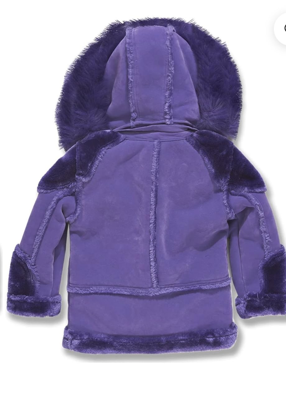 Jordan Craig PURPLE KIDS EL JEFE MOTO SHEARLING JACKET