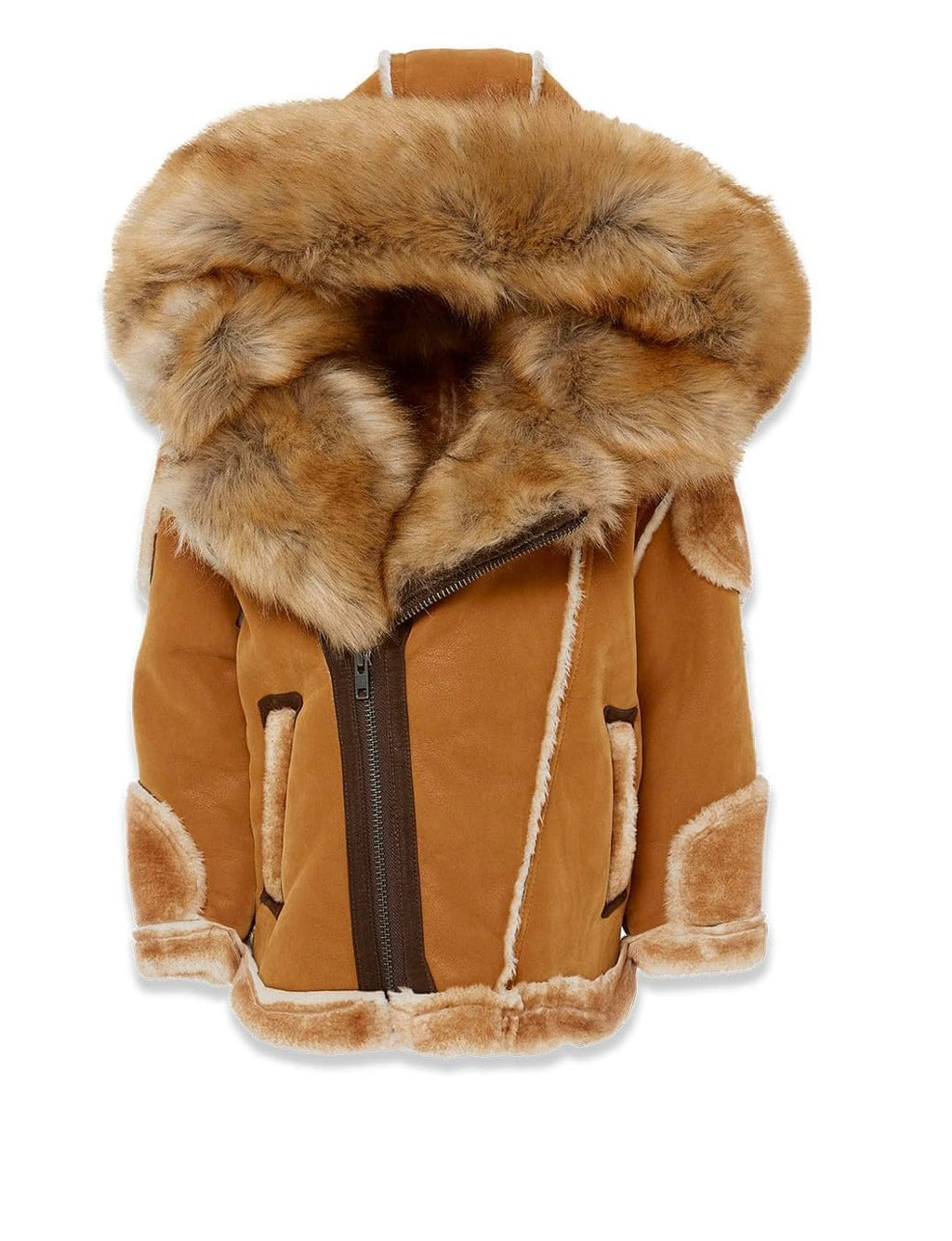 Jordan Craig COGNAC COLOR KIDS EL JEFE MOTO SHEARLING JACKET