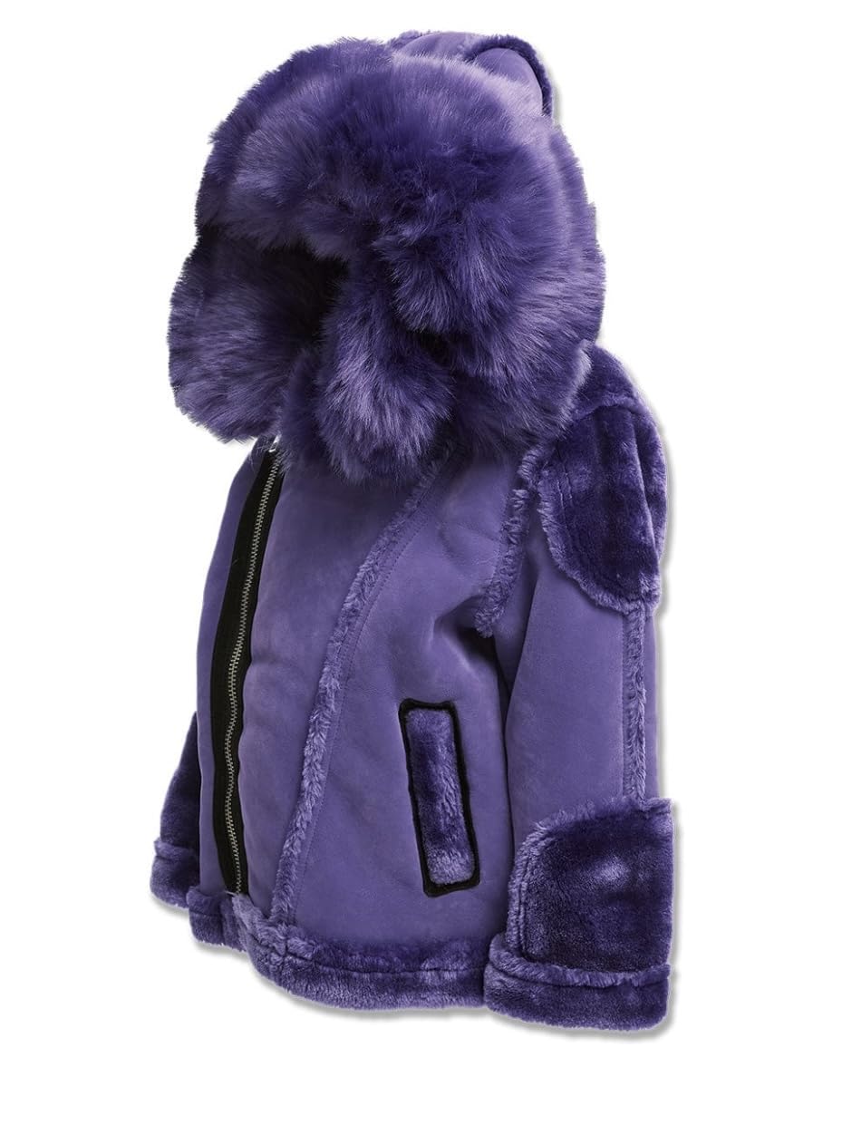 Jordan Craig PURPLE KIDS EL JEFE MOTO SHEARLING JACKET