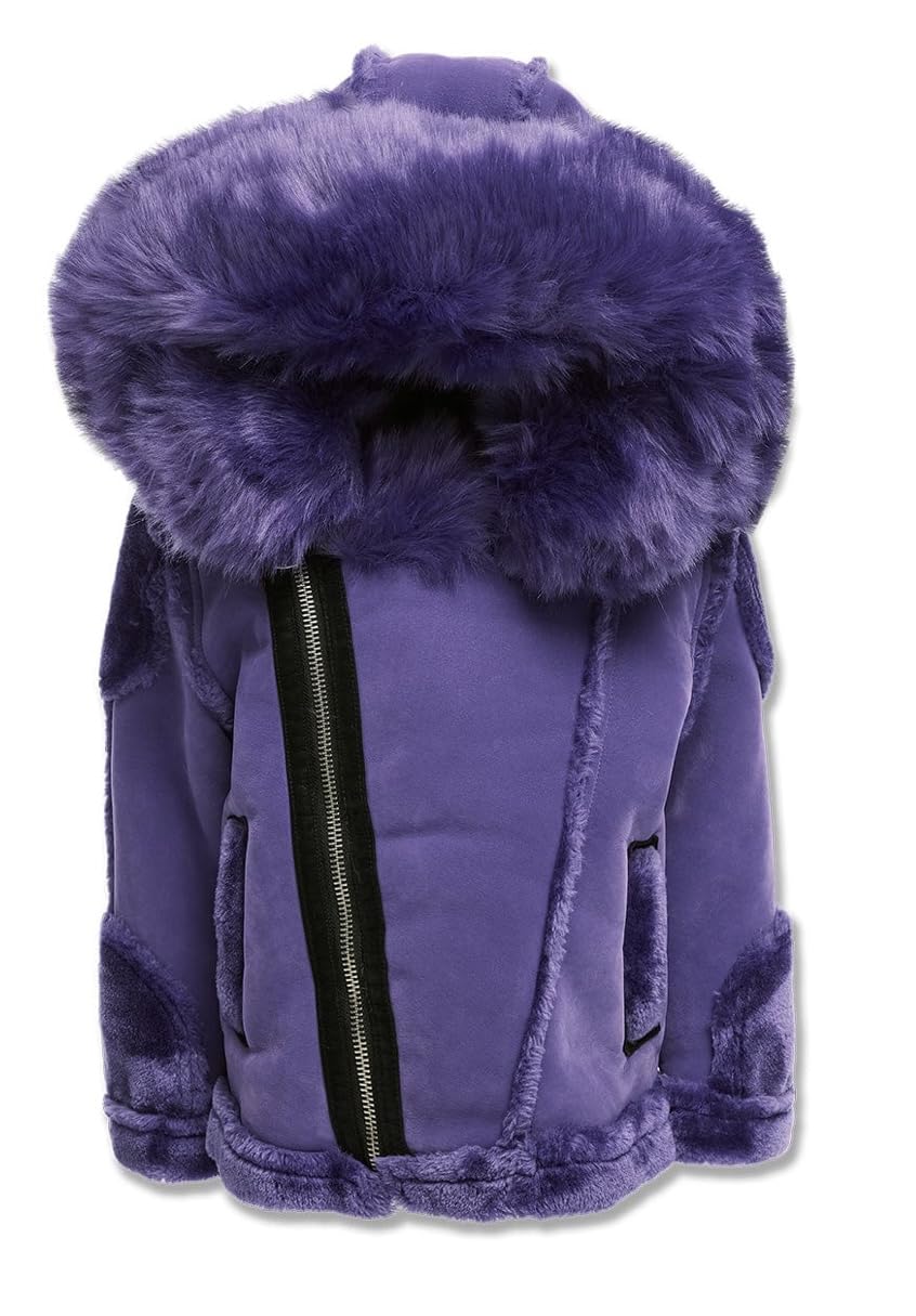 Jordan Craig PURPLE KIDS EL JEFE MOTO SHEARLING JACKET