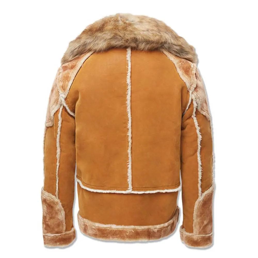 Jordan Craig Men EL Jefe Shearling Moto Jacket (Black Coffee)