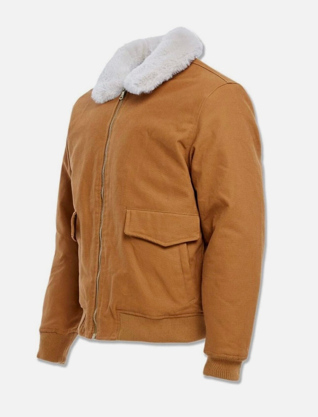 Jordan Craig Men's Work Jacket with Shearling Collar and Hidden Front Pockets