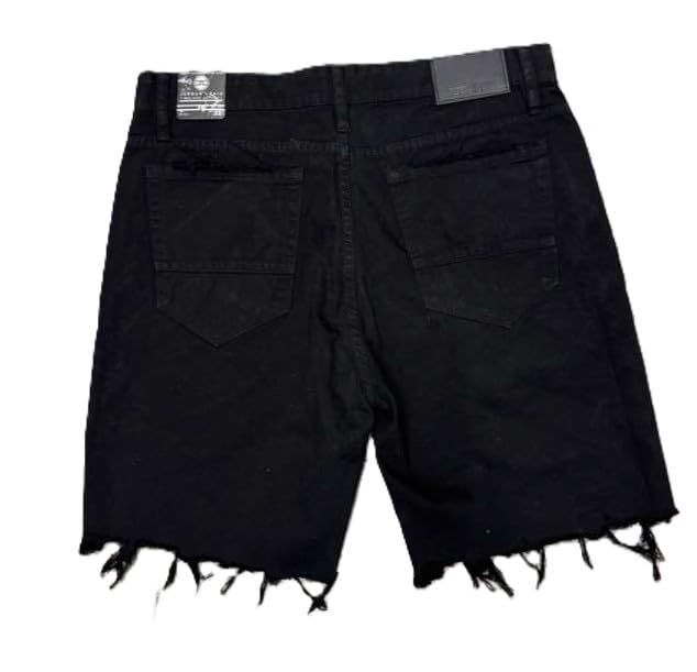Jordan Craig Men’S Denim Shorts Black Color 100% Cotton Casual Streetwear Style J3214SA