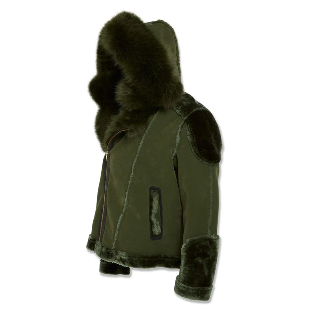 Jordan Craig Men EL Jefe Shearling Moto Jacket (Black Coffee)