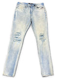 Jordan Craig Sean Fit Distressed Jeans, Iced Lager, Men's Slim Fit Denim with Ripped Knees (JS2294)