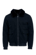 Jordan Craig ST. Cloud Work Jacket, Full Zip, Shearling Collar, Quilted, Black, 100% Cotton