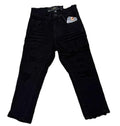 Jordan Craig Kids Jeans with Shreds Black Color 98% Cotton 2% Elastane Casual Streetwear Style(JS990RK)