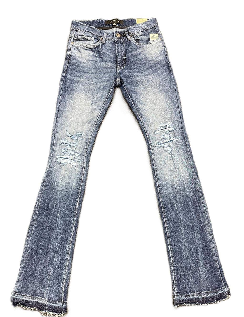 Jordan Craig Mens Martin Stacked Jeans Medium Blue Color 98% Cotton 2% Elastane Streetwear Style JTF2294