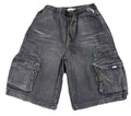 VOYAGE STUDIO MENS 3D ZIPPER POCKET SHORTS BLACK COLOR 100% COTTON STREETWEAR STYLE(51P22)