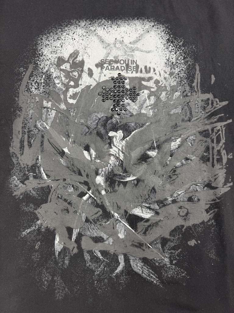 See You in Paradise Mens T-Shirt Jet Black Color Graphic Print Silicon Heat Transfer 100% Cotton Style (9192A)