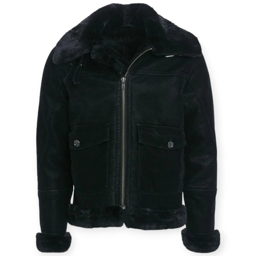 Jordan Craig Men Vienna Fur Bomber Jackets (Brown)