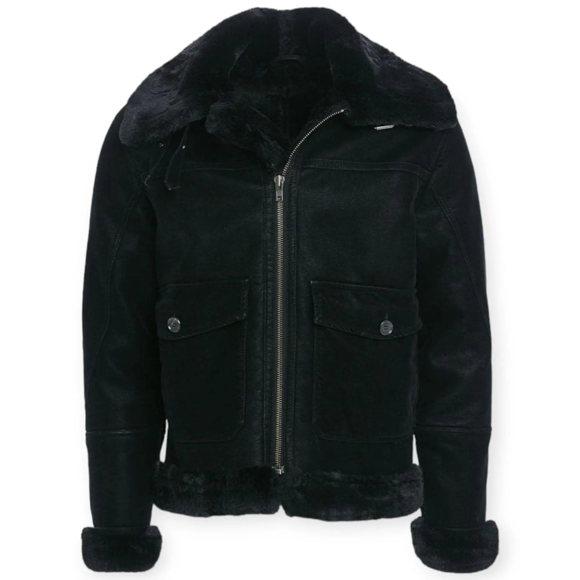 Jordan Craig Men Vienna Fur Bomber Jackets (Brown)