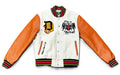 Jordan Craig Detroit City Mens Varsity Jacket, Cream, Wool Blend(91654)
