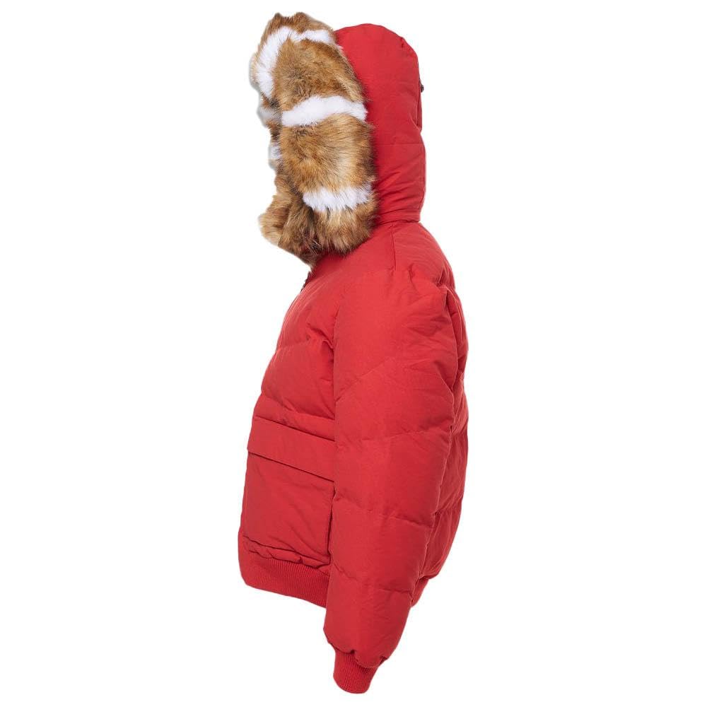 Jordan Craig Men's Red Holis Bomber Jacket with Hood