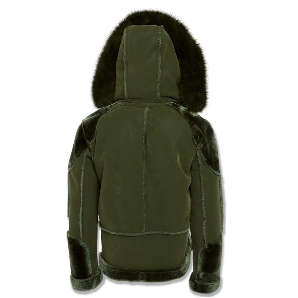 Jordan Craig Men EL Jefe Shearling Moto Jacket (Black Coffee)
