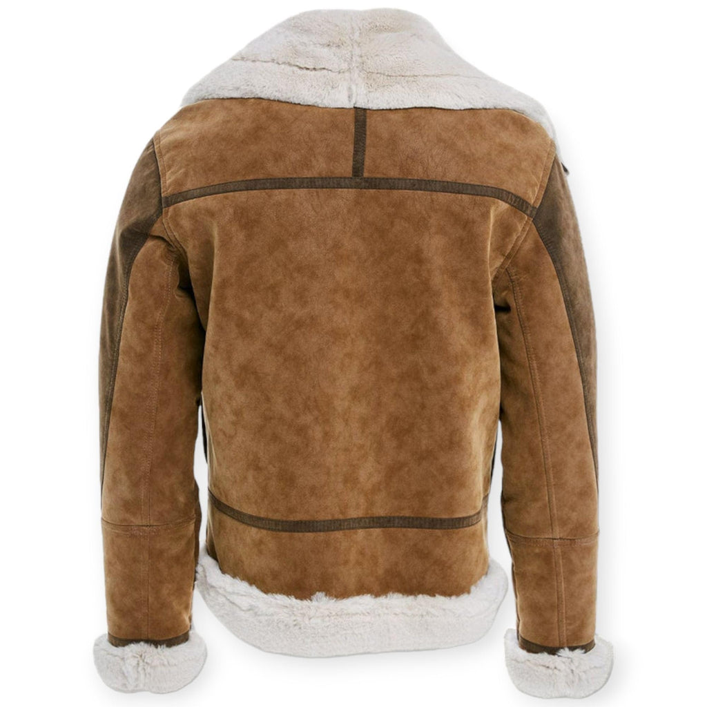 Jordan Craig Men Vienna Fur Bomber Jackets (Brown)