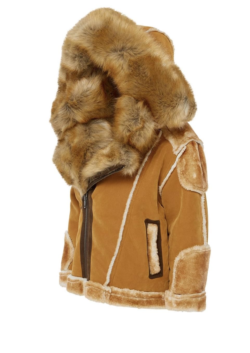 Jordan Craig COGNAC COLOR KIDS EL JEFE MOTO SHEARLING JACKET
