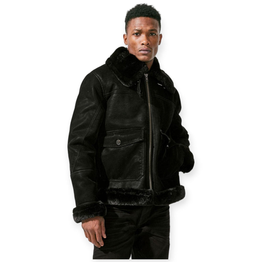 Jordan Craig Men Vienna Fur Bomber Jackets (Brown)